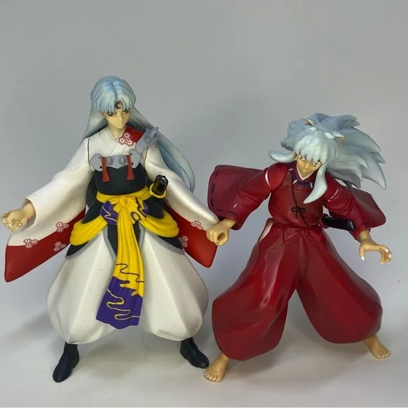 2004 Inuyasha anime figures by Toynami (Sesshomaru and Inuyasha) - Picture 1 of 11